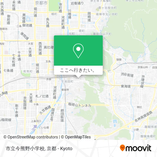 市立今熊野小学校地図