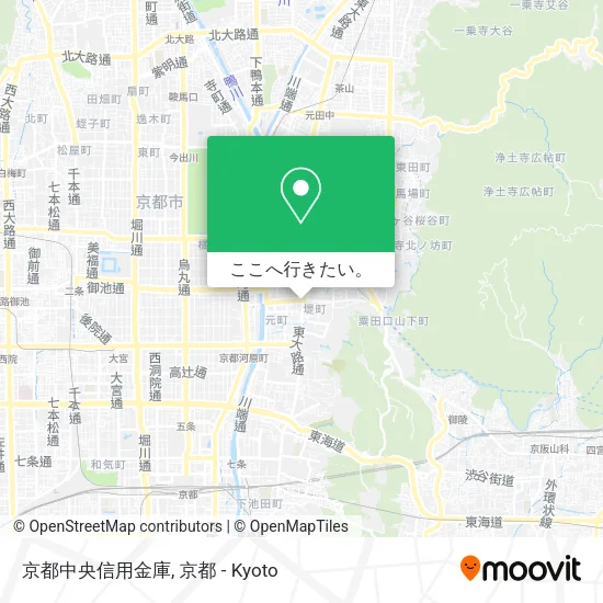 京都中央信用金庫地図