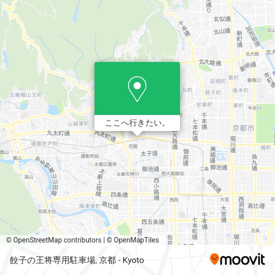 餃子の王将専用駐車場地図