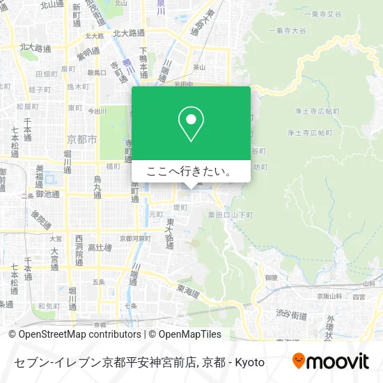 セブン-イレブン京都平安神宮前店地図