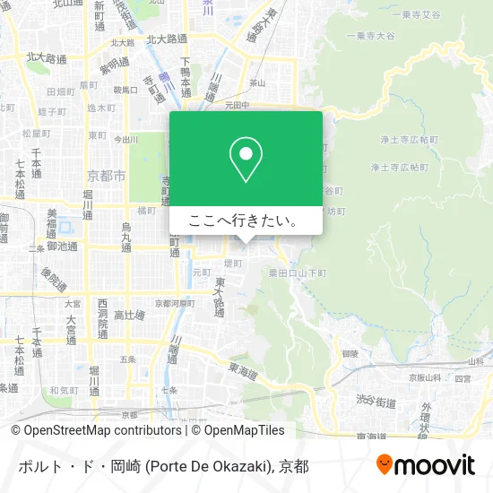 ポルト・ド・岡崎 (Porte De Okazaki)地図