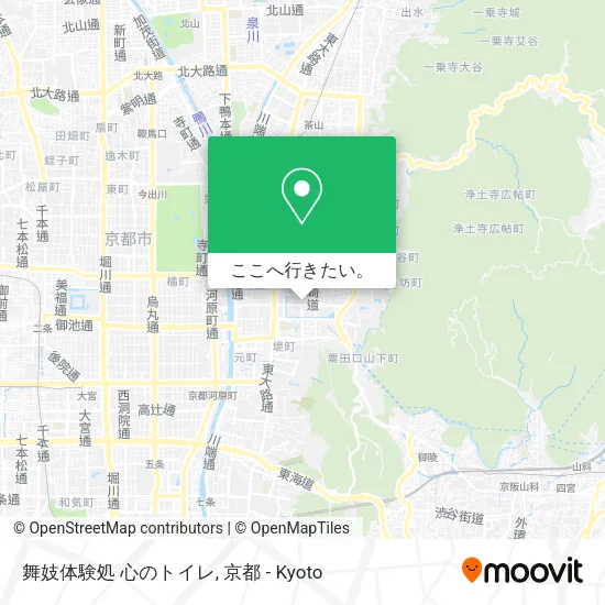 舞妓体験処 心のトイレ地図