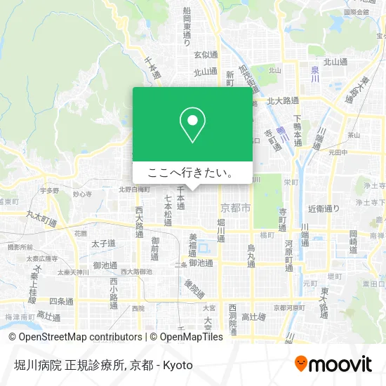 堀川病院 正規診療所地図