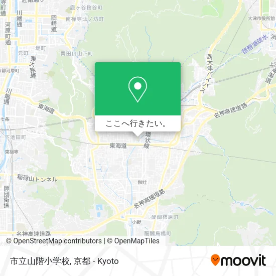 市立山階小学校地図