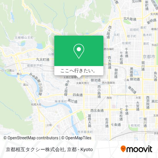 京都相互タクシー株式会社地図