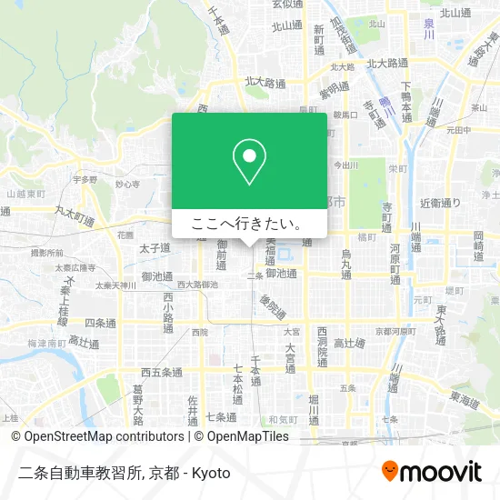 二条自動車教習所地図