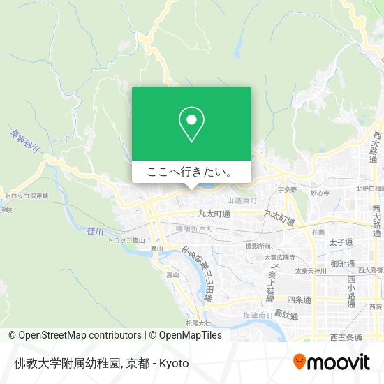 佛教大学附属幼稚園地図