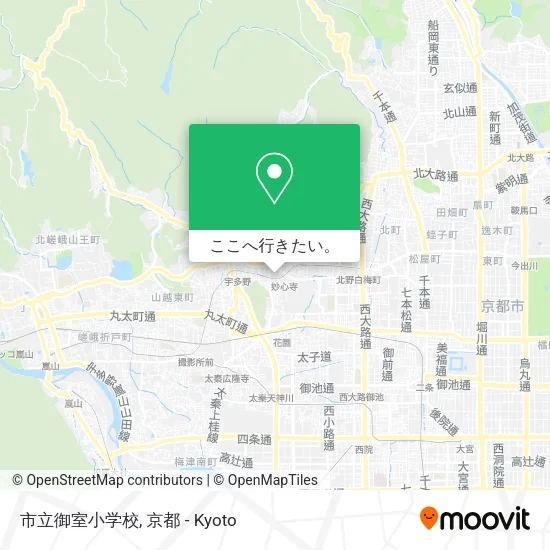 市立御室小学校地図