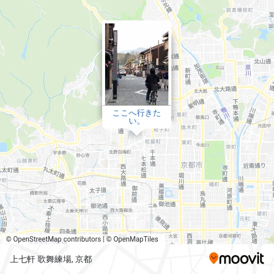 上七軒 歌舞練場地図