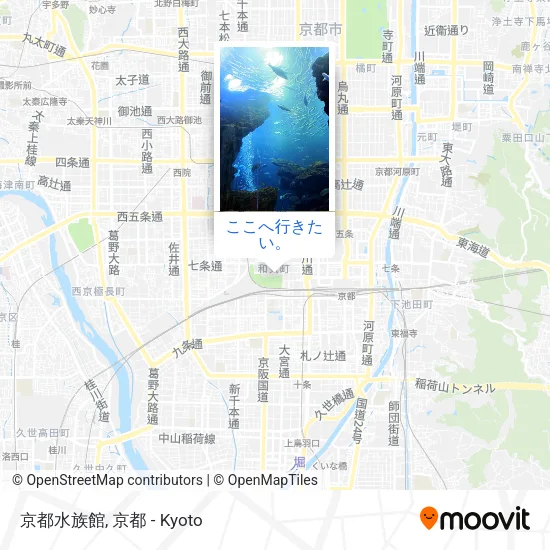京都水族館地図