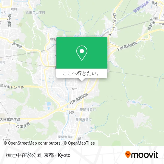 椥辻中在家公園地図