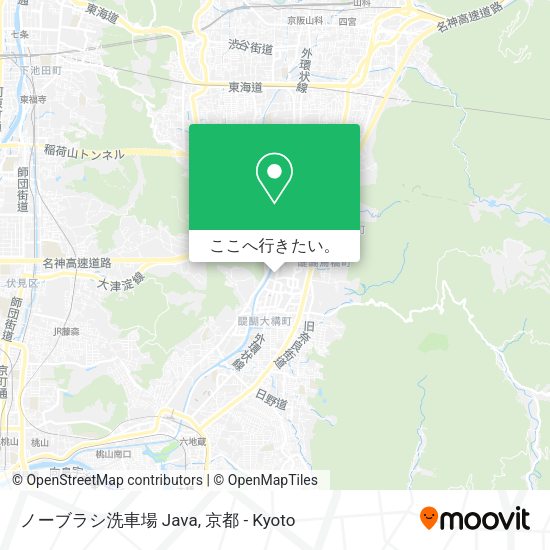 ノーブラシ洗車場 Java地図