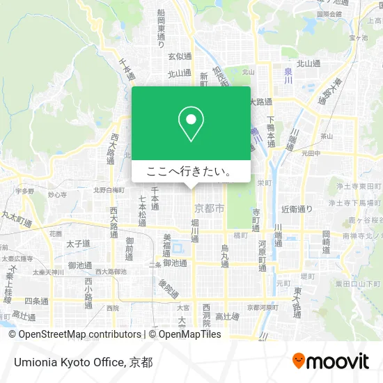 Umionia Kyoto Office地図
