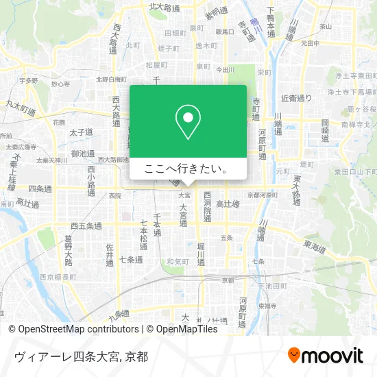 ヴィアーレ四条大宮地図