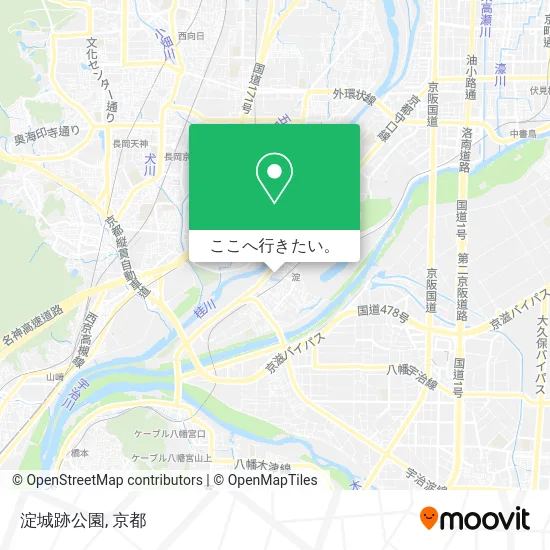 淀城跡公園地図