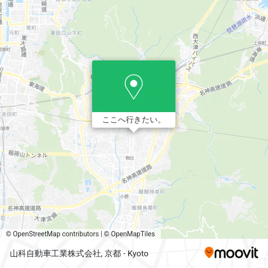 山科自動車工業株式会社地図