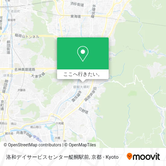 洛和デイサービスセンター醍醐駅前地図