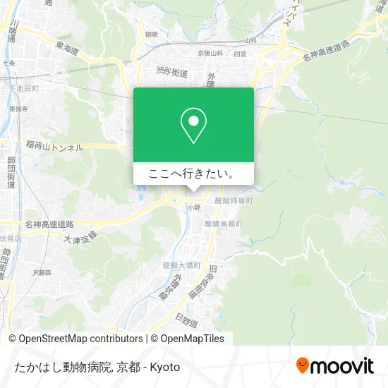 たかはし動物病院地図