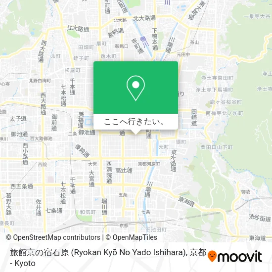 旅館京の宿石原 (Ryokan Kyō No Yado Ishihara)地図