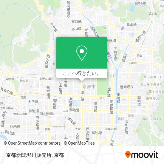 京都新聞堀川販売所地図