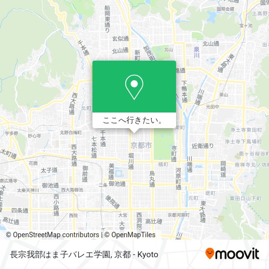 長宗我部はま子バレエ学園地図