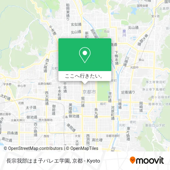長宗我部はま子バレエ学園地図