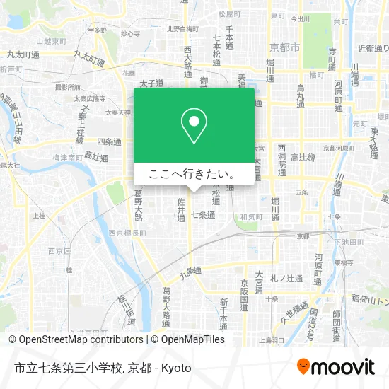 市立七条第三小学校地図
