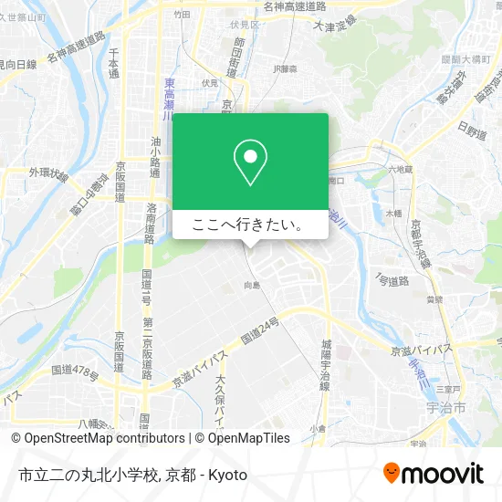 市立二の丸北小学校地図