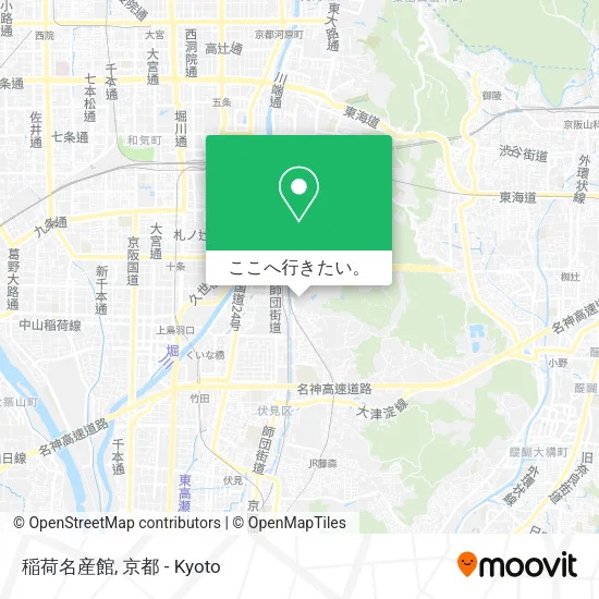 稲荷名産館地図