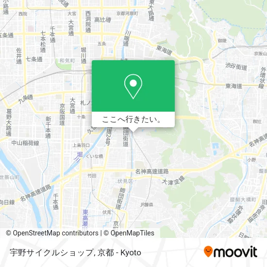 宇野サイクルショップ地図