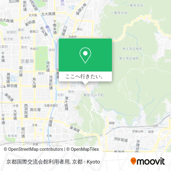 京都国際交流会館利用者用地図