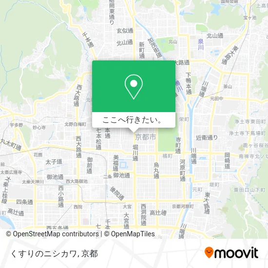 くすりのニシカワ地図