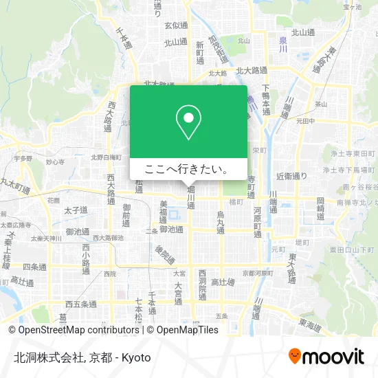 北洞株式会社地図