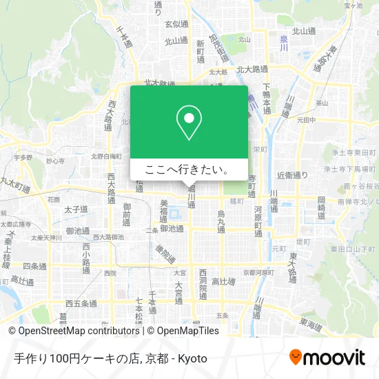 手作り100円ケーキの店地図