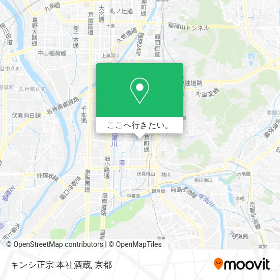 キンシ正宗 本社酒蔵地図