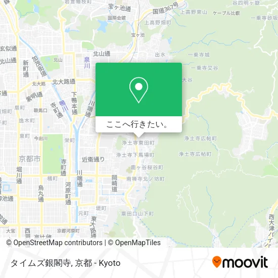タイムズ銀閣寺地図