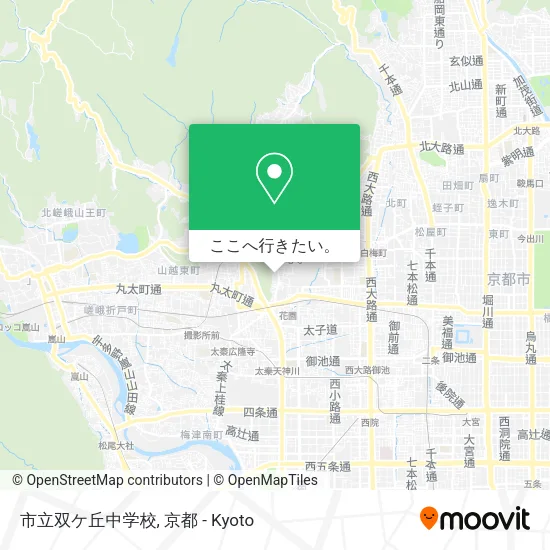 市立双ケ丘中学校地図
