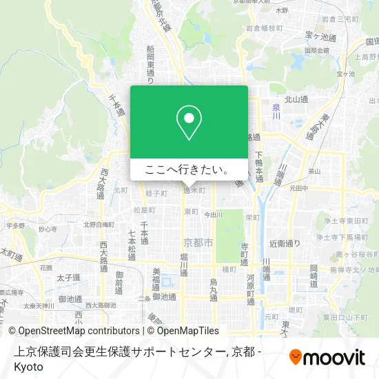 上京保護司会更生保護サポートセンター地図