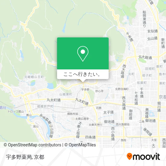 宇多野薬局地図