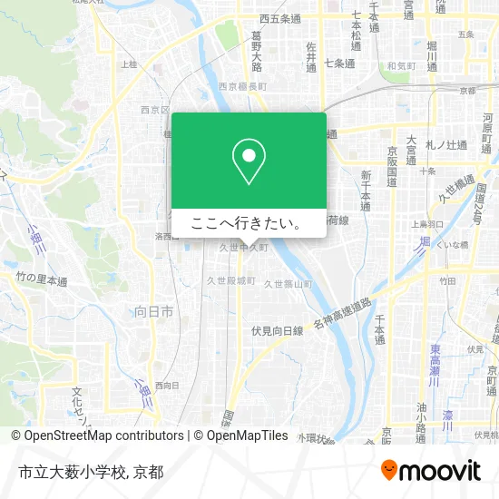 市立大薮小学校地図