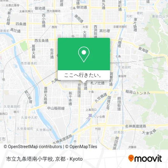市立九条塔南小学校地図