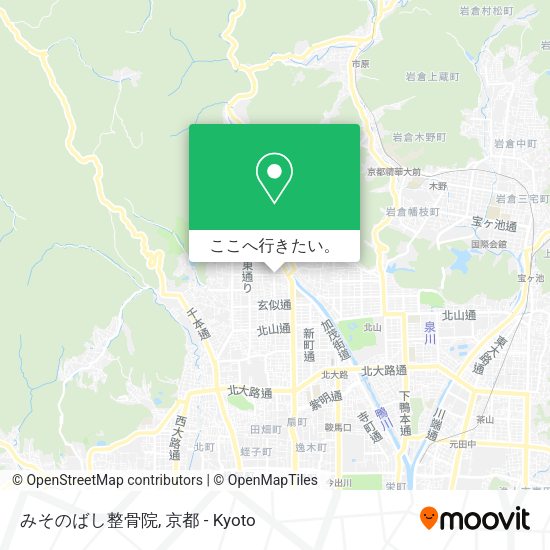 みそのばし整骨院地図