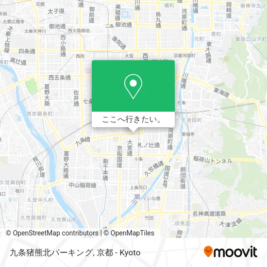九条猪熊北パーキング地図