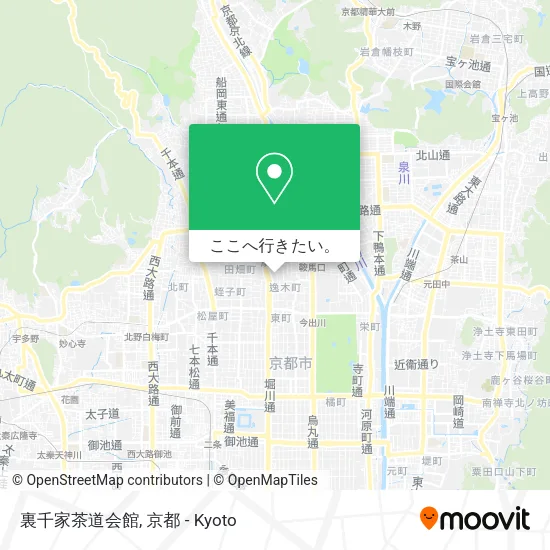 裏千家茶道会館地図