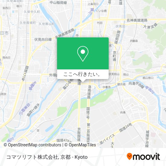コマツリフト株式会社地図
