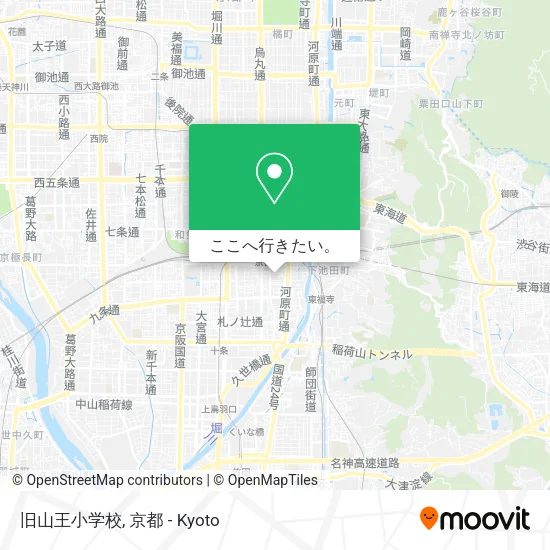 旧山王小学校地図