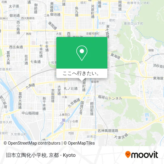 旧市立陶化小学校地図