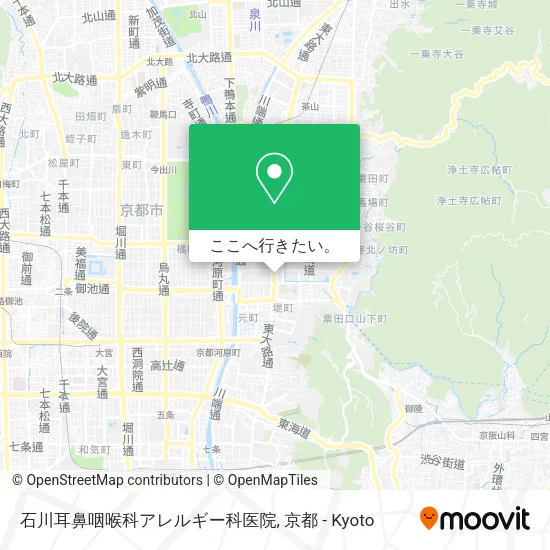 石川耳鼻咽喉科アレルギー科医院地図