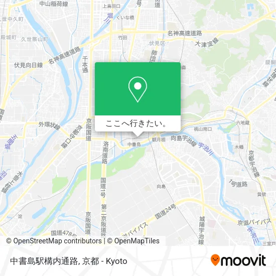 中書島駅構内通路地図