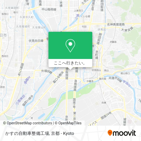 かすの自動車整備工場地図